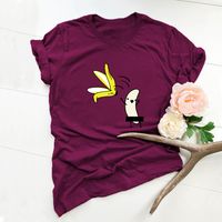 Mujeres Manga Corta Camisetas Impresión Casual Moda Fruta sku image 21