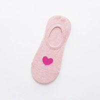 Women&#39;s Cotton Socks Wholesale Spring And Summer New Love Female Boat Socks Silicone Anti-shedding Shallow Socks sku image 2