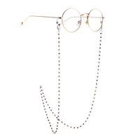 Multicolored Crystal Stainless Steel Chain Sunglasses Chain Color Retention Anti-skid Hanging Chain Glasses Chain main image 3