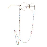 Colorful Crystal Stainless Steel Chain Sunglasses Chain Color Retention Anti-skid Hanging Chain Glasses Chain main image 3