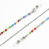 Colorful Crystal Stainless Steel Chain Sunglasses Chain Color Retention Anti-skid Hanging Chain Glasses Chain main image 5