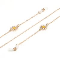 New Fashion Simple Metal Glasses Rope Golden Color Retention Small Daisy Glasses Chain main image 5