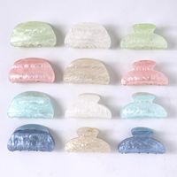 New Fashion Simple Acrylic Marble Pattern Cheap Grab Clip Wholesale main image 3