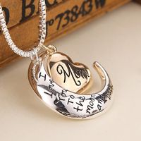 New Fashion Love Pendant I Love You Mom Sweater Chain Necklace Yiwu Nihaojewelry Wholesale main image 4