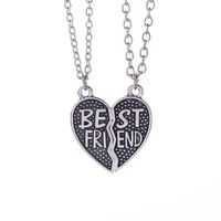 New Fashion Friendship Girlfriends Heart Shaped Broken Heart Best Friends Necklace Yiwu Nihaojewelry Wholesale main image 6