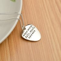 New Fashion Simple English Alphabet Necklace Wholesale main image 4