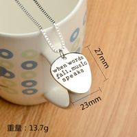 New Fashion Simple English Alphabet Necklace Wholesale main image 5
