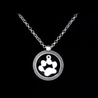 New Fashion Round Cat Claw Necklace European And American Creative Cute Pet Luminous Dog Claw Pendant Necklace main image 5