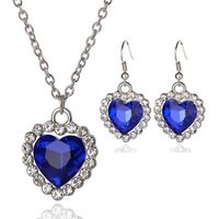 New Fashion Gemstone Necklace Earring Set Yiwu Nihaojewelry Wholesale main image 6