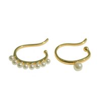 New Sweet Pearl Pierced Earrings Wild Earrings Women sku image 1