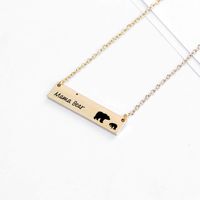 Mother&#39;s Day Gift New Fashion Animal Bear Bear Mother Necklace Family Set Mama Bear Necklace sku image 1