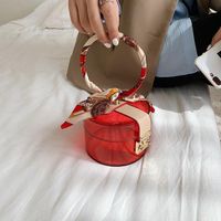 Acrylic Transparent Handbag Female Spring Fashion New Scarf Ring Cosmetic Bag Waterproof Pouch main image 4