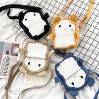 Small Canvas Square Zipper Crossbody Bag main image 1