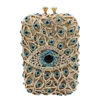 Nueva Bolsa De Cena De Moda Ojos Bolsa De Fiesta De Diamantes Bolsa De Embrague De Diamantes De Imitación De Diablo Bolso Femenino main image 1