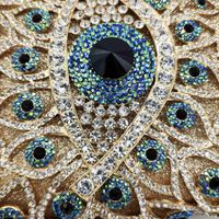 New Fashion Dinner Bag Eyes Diamond Party Bag Devil's Eye Rhinestone Clutch Female Bag main image 4