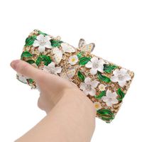 New Fashion Evening Bag Grease Flower Butterfly Clutch Bag Party Bag Party Evening Bag main image 4