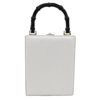 New Fashion Pu Box Bag Printed Pattern Handbag Acrylic Female Bag Wholesale main image 3