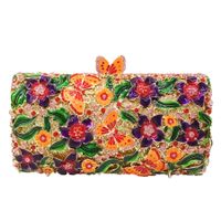 New Fashion Evening Bag Grease Flower Butterfly Clutch Bag Party Bag Party Evening Bag sku image 1