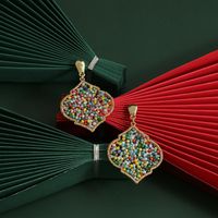 New Fashion Earrings Ethnic Wind Boho Element Geometric Rice Beads Earrings For Women Wholesale main image 4