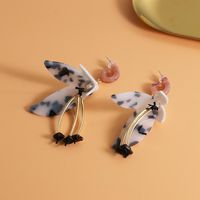 New Fashion Exaggerated Acrylic Flower Earrings For Women Wholesale main image 5