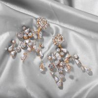 New Fashion Shiny Diamond Branch Earrings For Women Wholesale main image 3