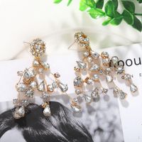 New Fashion Shiny Diamond Branch Earrings For Women Wholesale main image 5