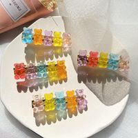 New Jelly Bear Candy Color Hairpin Creative Retro Simple Cheap Hairpin main image 6