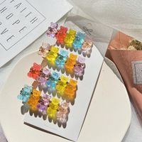 New Jelly Bear Candy Color Hairpin Creative Retro Simple Cheap Hairpin main image 5