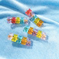 New Jelly Bear Candy Color Hairpin Creative Retro Simple Cheap Hairpin main image 4
