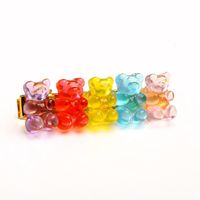 New Jelly Bear Candy Color Hairpin Creative Retro Simple Cheap Hairpin main image 3