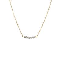 Emanco Grenz Überschreitende Neue Produkte Zubehör Einfache Perlen Kristall Halskette Edelstahl Dekorative Halskette Großhandel sku image 2