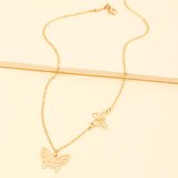 Nz1644 Ornement Nouveau Mode Papillon Collier Simple Europe Et En Amérique Croix Frontière sku image 1