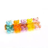New Jelly Bear Candy Color Hairpin Creative Retro Simple Cheap Hairpin sku image 2