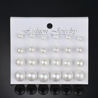 New Fashion Pearl Earrings 12 Pairs Of Earrings For Women Wholesale main image 1