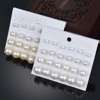 New Fashion Pearl Earrings 12 Pairs Of Earrings For Women Wholesale main image 4