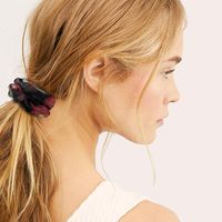 New Fashion Fabric Lace Yarn Small Fragrance Wind Flowers Cheap Scrunchies Wholesale main image 4