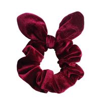 New Korean Retro Velvet Rabbit Ears Cheap Scrunchies Wholesale main image 6