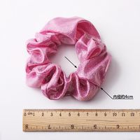 New Fashion Metal Bright Color Radium Bronzing Double Color Cheap Scrunchies Wholesale main image 5