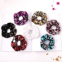 The New Fashion Two-color Flipped Fish Scale Large Sequins Cheap Scrunchies Wholesale main image 4