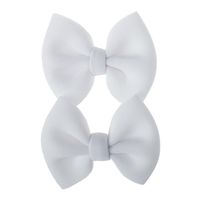 Children Hairpin Hairpin New Solid Color Bow Hair Accessories Wholesale Nihaojewelry main image 1