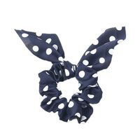 New Fashion Dot Dot Wave Ear Rabbit Fabric Streamer Cheap Scrunchies Wholesale main image 3