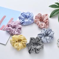 New Fashion Simple Tie Colorful Stripes Lattice Cheap Scrunchies Wholesale main image 3