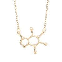 New Fashion Chemical Molecular Pendant Necklace Pentagram Molecular Necklace Wholesale main image 4
