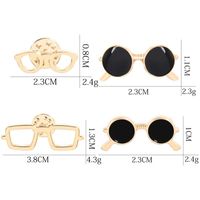 New Korean Fashion Creative Glasses Sunglasses Frame Pin Brooch Wholesale main image 3