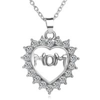 New Fashion Love Diamond Mom Mother&#39;s Day Gift Necklace Wholesale main image 2