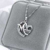 New Fashion Creative Mother&#39;s Day Gift Mom Diamond Necklace Wholesale main image 4