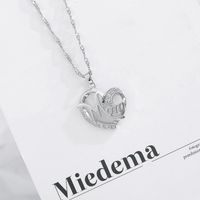 New Fashion Creative Mother&#39;s Day Gift Mom Diamond Necklace Wholesale main image 6