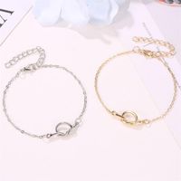 New Style Footwear Metal Knotted Ladies Anklet Fashion Geometric Couple Anklet Wholesale main image 3