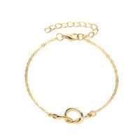 New Style Footwear Metal Knotted Ladies Anklet Fashion Geometric Couple Anklet Wholesale main image 5