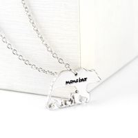 New Bear Necklace Clavicle Chain Mother&#39;s Day Gift Mama Bear Animal Bear Necklace Wholesale main image 4